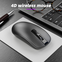 Souris Ergonomique Silencieuse Personnalisable avec Logo pour PC Portable, Souris USB sans Fil 2.4 GHz pour Bureau et Ordinateur