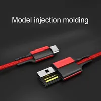 Cable de Datos USB Tipo-C Trenzado de 25CM, 1m, 2m, 3m para Carga Rápida de Teléfonos Móviles, Compatible con S8/S9/Plus, OnePlus 5T 6, Mi 8
