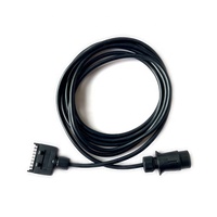 Pièces de remorque Autokins TC232 12V / 7 broches Euro à Aus ensemble de harnais de remorque avec gaine en PVC