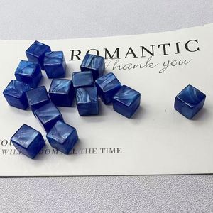 8mm Square <b>Plastic</b> <b>Beads</b> Pearl Texture Acrylic Blocks for DIY Jewelry Keychain Scrapbooking Craft Making - Product Image 5
