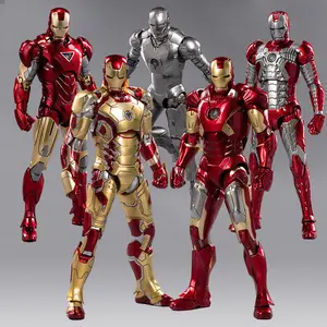 Hot Sale Marvel Cartoon Anime Figur Die Avengers Iron-Man Spider-Man Action figuren PVC Model Toy