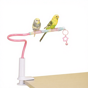 Papağan gökkuşağı masaüstü interaktif <span class=keywords><strong>stand</strong></span>ı Spiral <span class=keywords><strong>PVC</strong></span> pembe dekompresyon oyuncak stres giderici eğitim eğitim kuş <span class=keywords><strong>stand</strong></span>ı - Product Image 1