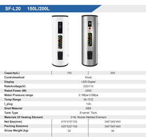 <span class=keywords><strong>Chauffe</strong></span>-<span class=keywords><strong>eau</strong></span> électrique commercial OEM 50 gallons, chauffage rapide, système anti-fuite durable - Product Image 4