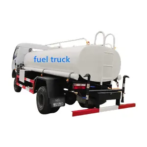 4x2 3000L 4000L 5000L yağ tankı kamyonu ayrılabilir birçok bölmeleri taşımak için farklı toplu yağ kamyonu fabrika satış