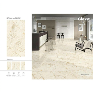 Rosalia Beige 600x1200mm Porcelana 60x120cm Azulejos Cerámica Esmaltada Vitrificada Hotel Lujo - Product Image 1