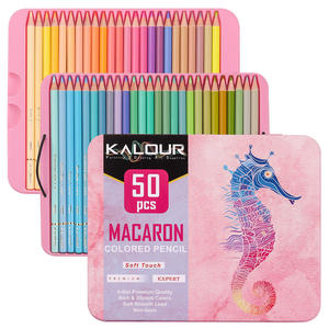 Glitter 50 renkli kalem 50 renk çizim boyama ahşap Macaron renkli kalemler çocuklar öğrenciler için <span class=keywords><strong>Set</strong></span> - Product Image 1