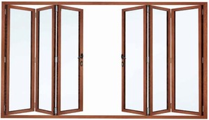 Thiết Kế Nhà UPVC Gấp Cửa Ra Vào Và Cửa Cửa Sổ Với Cửa Sổ Sắt Grills Thiết Kế - Product Image 6