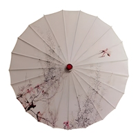 Parapluie décoratif à long manche de style ancien en papier huilé avec lumières, style classique chinois, fabriqué au Hunan, à fixation au plafond