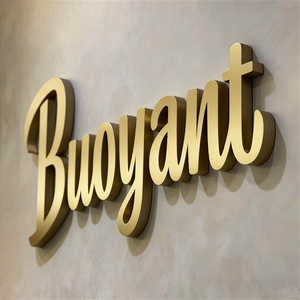 Solid Metal Custom Signage for Office Studio or Shop Outdoor and Indoor Welcome Letters for Lobby Wall Non <b>Illuminated</b> Signs - Product Image 1