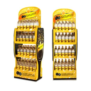 Support d'affichage d'accessoires d'affichage acrylique de boisson double face de conception de marque pour le supermarché - Product Image 1