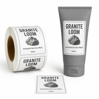 Étiquettes personnalisées en vinyle auto-adhésif imperméable résistant aux rayures et aux UV pour flacons et tubes cosmétiques, emballage de soins de la peau avec logo privé
