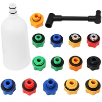 Juego de Embudo para Aceite de Motor, Herramienta de Cambio de Aceite con 14 Adaptadores Codificados por Colores para Toyota, Lexus, Subaru, Mazda, Dodge, Ford, BMW, VAG, 16 Unidades