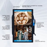 Sac à dos publicitaire Android 21,5 pouces, écran LCD portable, affichage numérique ambulant avec batterie