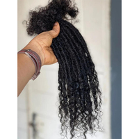 Estensioni Dreadlock Intrecciate Goddess Locs in Capelli Vergini, Senza Grovigli, 8-28 Pollici