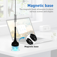Antena magnetik Mini untuk mobil, Radio CB 7dBi Spring Antena dengan polarisasi vertikal