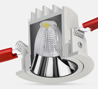 Haute qualité pour le projet 7w réglable COB LED downlight 12w 20w 30w