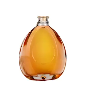 top fashion wholesale 700ml 1000ml 1L Vodka spirit liquor high quality glass bottle
