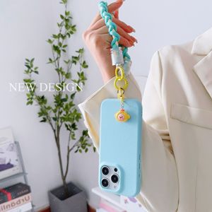 Ngắn điện thoại di động dây buộc phim hoạt hình chống mất màu dây cho Iphone 17 chống mất tay dệt dây đeo cổ tay dây đeo Keychain - Product Image 4