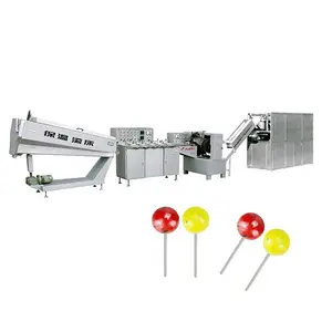 Otomatik lolipop yapma makinesi üretim hattı lolipop şeker yapma ekipmanları ile iyi fiyat
