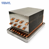 Tube thermique en cuivre pour refroidisseur IGBT, mèche sinterisée intégrée avec plaque en aluminium pour le refroidissement des modules d'alimentation d'onduleurs OEM