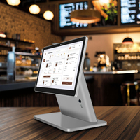 Sistema POS Táctil de Doble Pantalla de 10.1 y 15.6 Pulgadas, NFC, Código QR 2D, Impresora Térmica de 58/80 mm, Terminal Android, Caja Registradora, Wi-Fi 6, 1 Año de Garantía