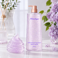 Gel Douche Lavande Bio OEM Éclaircissant Parfum Rafraîchissant Longue Durée Microcapsules Violette Apaisant Exfoliant
