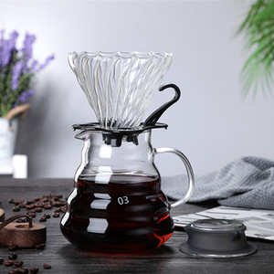 ตัวกรองกาแฟแก้วแบบใช้ซ้ำได้ รักษาสิ่งแวดล้อม ขนาด 300 มล. ดีไซน์ทรงกรวยคลาสสิก สำหรับชงกาแฟสะดวกๆ ขายส่ง - Product Image 2