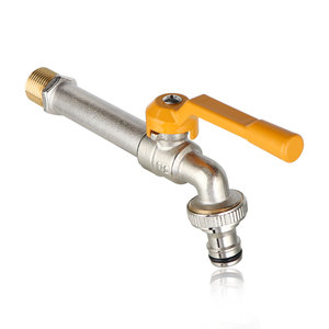 Robinet d'extérieur tout en cuivre mural antigel pour tuyau d'arrosage, avec noyau de valve en laiton chromé - Product Image 2