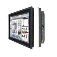 PC industriel à écran tactile capacitif 10 points, Intel Core i5/i7, IP65 étanche, 16:9, noir, DVI/USB/Série, 1920x1080, ROHS