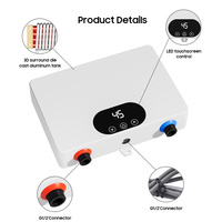 Lavabo con Certificación CE, de Uso Instantáneo, Mini, Compacto, Digital, Ahorrador de Energía, con Pantalla LED, sin Tanque, Eléctrico, para Hotel y Hogar