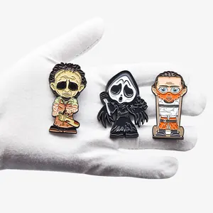 Happy Halloween Small Gift Clothes Pin Badges Ready To Ship Halloween Enamel Lapel Pin