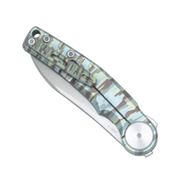 Couteaux de survie auto-développé Portable m390 lame Flipper TC4 poignée EDC cadre verrouillage couteau pliant