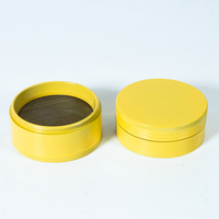 Nouveau design de produit, moulin à herbes en céramique en alliage d'aluminium à 4 couches, logo personnalisé, vente en gros OEM/ODM, briquets et accessoires pour fumer