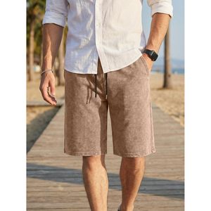 Pantalones Cortos Deportivos Holgados para Hombre FOXA, de Algodón Lavado Estilo Vintage, Corte Relajado, con Cordón Ajustable, para Gimnasio - Product Image 2
