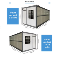 Maison préfabriquée pliable en conteneur, prix abordable, utilisée comme dortoir, bureau et salle de rangement