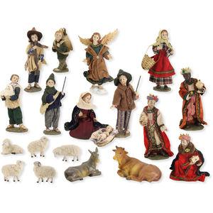 Figuras de Nacimiento Navideño Alpino Pintadas a Mano, Juego de 19 Piezas, Figuras de 17 cm (Alemania) Modelo ZICOM 9069-K011 - Product Image 1