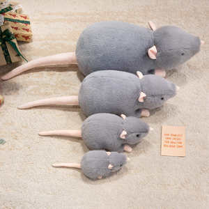 Vente en gros Mini souris blanche réaliste Jouets en peluche Souris réaliste Poupées en peluche Cadeaux <span class=keywords><strong>d</strong></span>'anniversaire et de Noël - Product Image 3