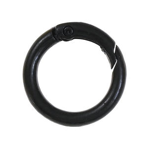 रंगीन मेटल ओ रिंग स्प्रिंग क्लैस्प खुलने योग्य गोल क्लिप्स हुक डॉग चेन DIY आभूषण बकल कनेक्टर - Product Image 2