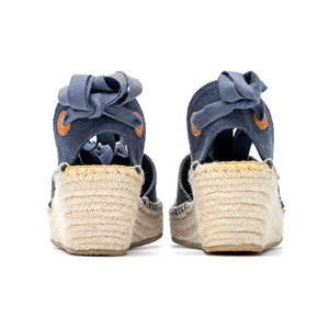 รองเท้าแตะผู้หญิง OTM OEM รองเท้าแตะส้นเตารีด EVA พร้อมปอกระเจาถักเปีย - Product Image 3