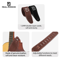 Sangles et accessoires de guitare en cuir Real Mission Odin Factory comprenant une ceinture ukulélé pour instruments de musique
