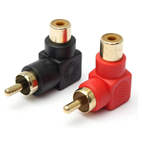 RCA Mâle à Femelle Adaptateur à Angle Droit pour Subwoofer Audio Connexion