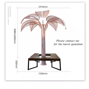 Thép Không Gỉ IP65 Không Thấm Nước Vuông Cảnh Quan Ánh Sáng Sáng Cây Cọ <span class=keywords><strong>Motif</strong></span> Cho Giáng Sinh & Halloween Ngoài Trời Ánh Sáng Cây - Product Image 3