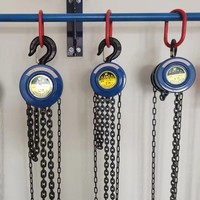 Palans à chaîne manuels HSZ pour usage domestique, vente en gros du fabricant, 1/2/3/5T, bleu/jaune, grue de levage manuelle de 3 mètres