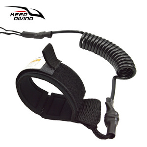 สายรัดกระดานโต้คลื่น Keep Diving แบบยืดหยุ่น TPU พร้อมหัวเข็มขัดรับน้ำหนักได้ 10 กก. สำหรับบอดี้บอร์ดและกีฬาทางน้ำ รุ่น Unisex JB-A31 - Product Image 4