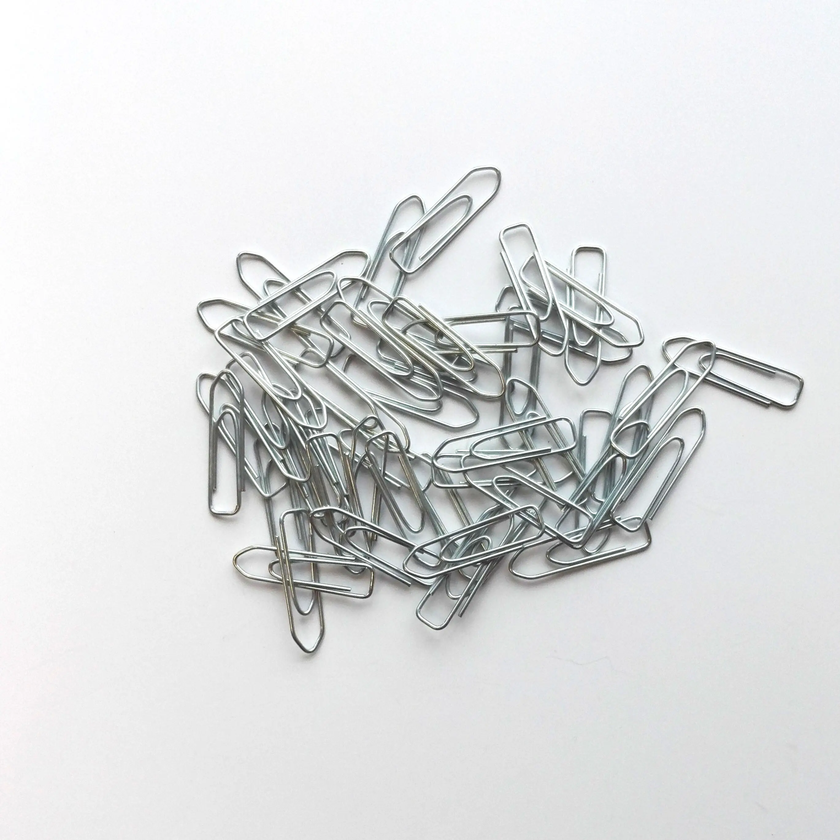 Manufacture price hot sale silver color zinc plating boat shape metal paper clips for school office supplies accessories