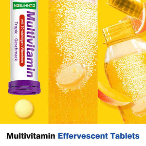 Tabletas efervescentes multivitamínicas OEM de alta calidad con 10 Wichtigen que mejoran la respuesta inmune y aumentan las tabletas de vitalidad diaria - Product Image 5