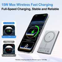 Cargador Inalámbrico Magnético Ultra Delgado de 5000mAh, Tamaño de Tarjeta, Batería Portátil para iPhone 17 16 15 Pro Max Air