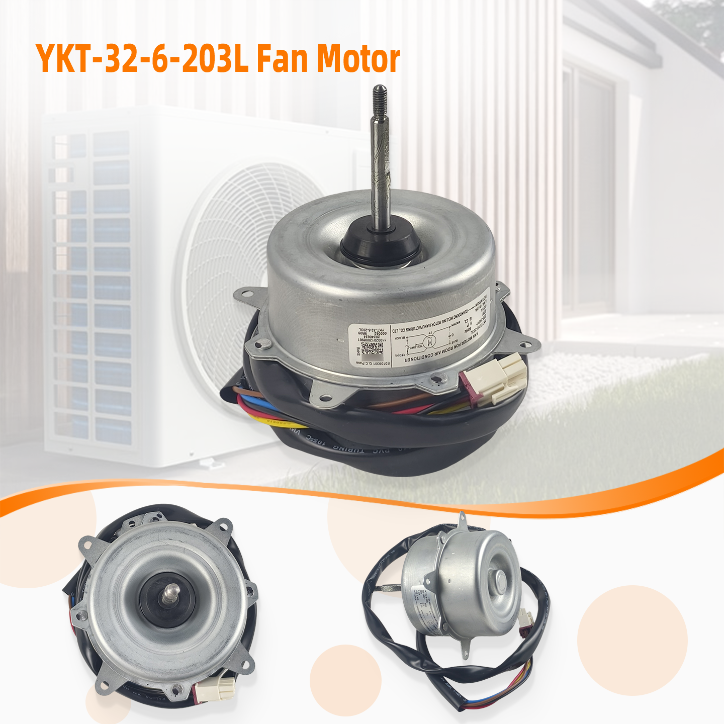 YKT-32-6-203L AC220-240V 50HZ 0.31A CCW BCL 6ploes Motor