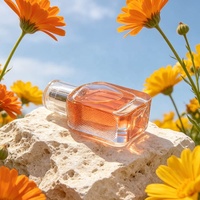 Flacon de parfum carré plat vide de haute qualité 30 ml, flacon en verre fantaisie avec boîte personnalisée