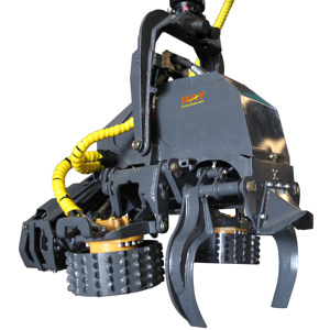 Máquina de motosierra de registro, cortador de madera hidráulico con grapas, sierra de grapas de registro para excavadora - Product Image 3